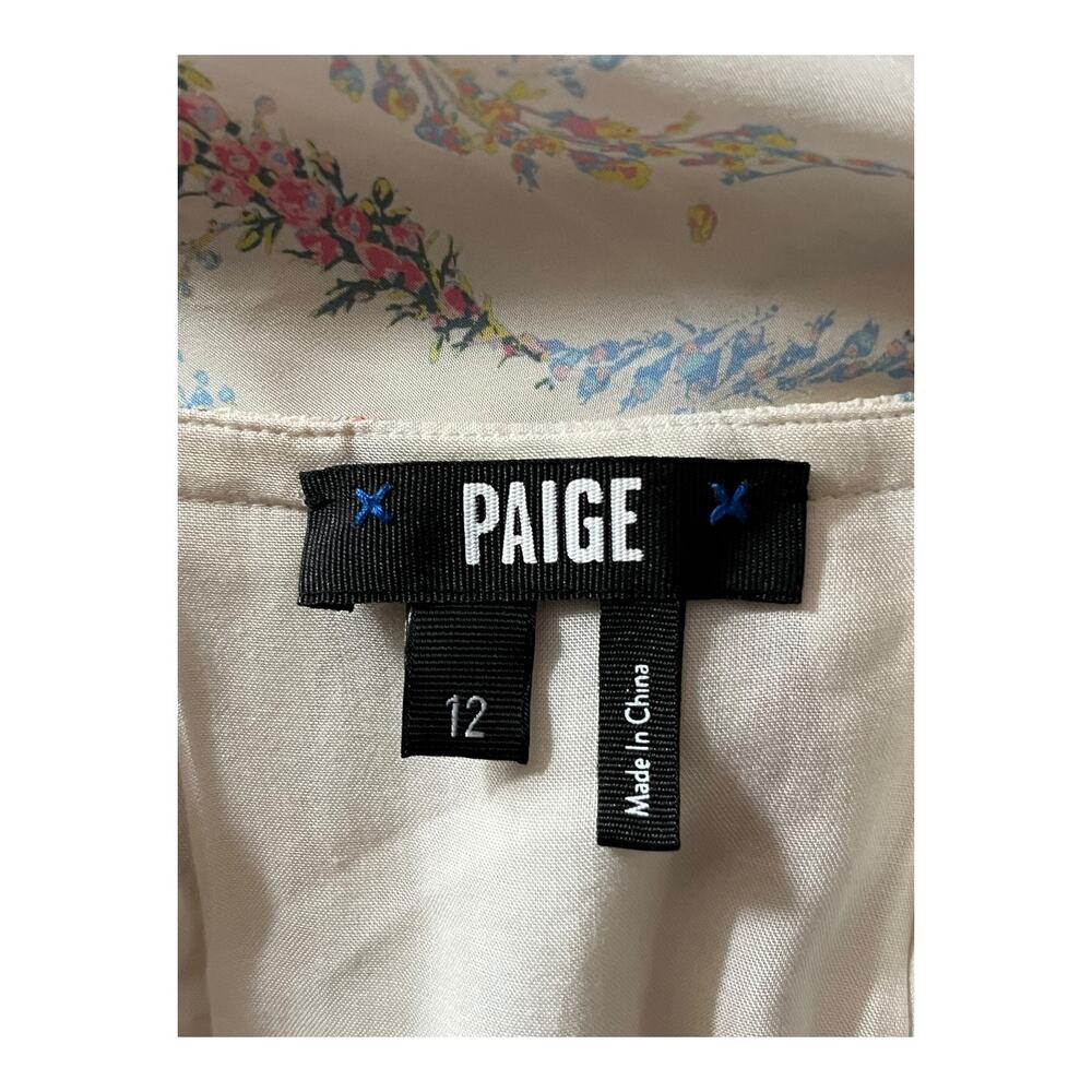 Paige Dress Marjie Floral long sleeve minidress size 12 - Picture 6 of 6